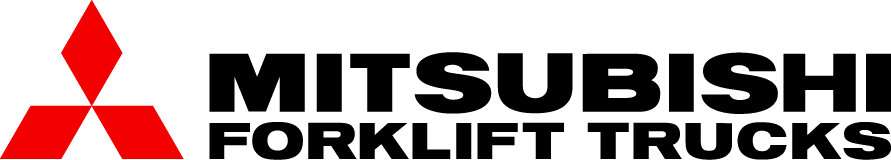 Logo thương hiệu xe nâng Mitsubishi.
