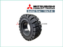 Lốp Đặc Xe Nâng Size 18x7-8 | Solid Tire 18x7-8 Mitsubishi 
