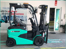 Xe nâng điện ngồi lái MITSUBISHI FB18CB MỚI 100%
