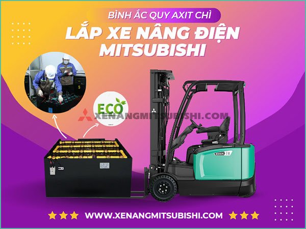 Bảng giá bình ắc quy xe nâng điện Mitsubishi mới nhất 2024