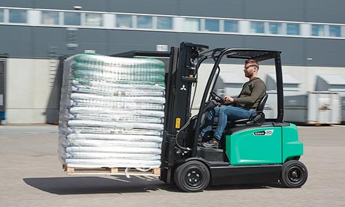 Xe nâng điện ngồi lái Mitsubishi